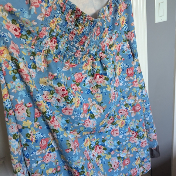 Handmade Vintage Floral Halter Dress XL / 2XL – Retro Fit & Flare with Tulle Hem - Picture 5 of 9